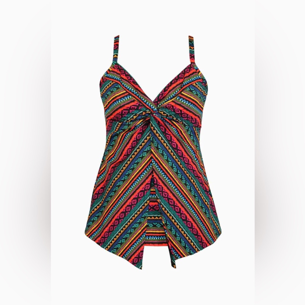 Miraclesuit‎ Raya De Sol Tankini Top Women’s 14 NWT Underwire Control NWT - Picture 3 of 13